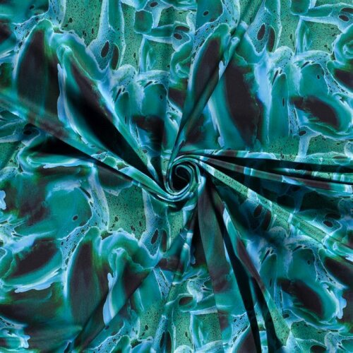 Maglia funzionale Sportswear Digital Abstract Sea - verde scuro