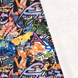 Functionele jersey sportkleding Digital Graffiti - zwart