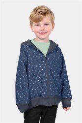 Softshell Digital Raindrops - blu notte