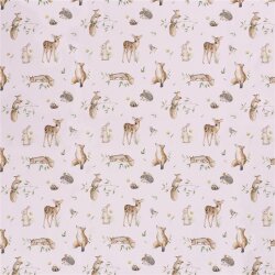 Softshell Digital Cute Forest Animals - bianco sporco