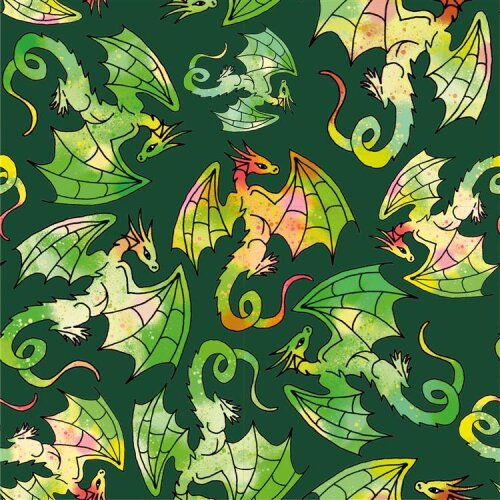 Softshell Digital Dragon - verde bosque
