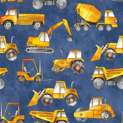 Softshell Digital Construction Vehicles - blu jean
