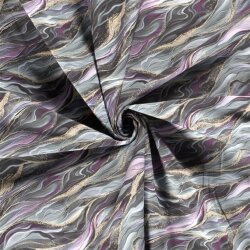 Softshell Digital Abstract Waves - menta antica