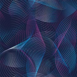 Softshell Digital Spirograph - bleu nuit