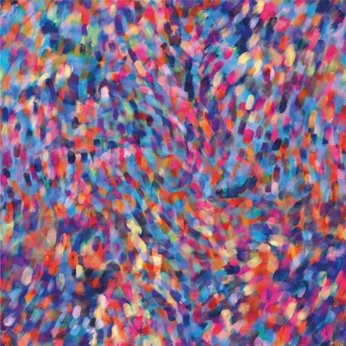 Softshell Digitale Abstracte Kleurrijke Vlekken - Waterblauw