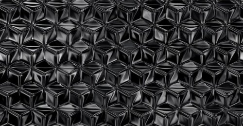 Softshell digitální abstraktní diamantové hvězdy - černá