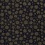 Cotton poplin foil print snowflakes - midnight blue