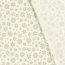 Cotton poplin foil print snowflakes- wool white