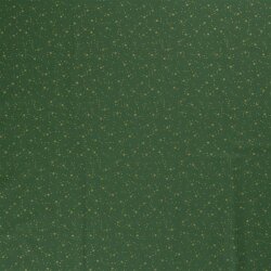 Cotton poplin foil print starry sky - pine green