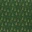 Popeline di cotone con stampa in foil di alberi di Natale e stelle - Verde abete