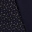 Popeline de coton imprimé étoiles scintillantes - bleu nuit