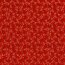 Popeline de coton imprimé branches de Noël - rouge