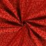 Popeline di cotone con stampa in lamina di rami natalizi - Rosso