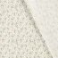 Popeline di cotone con stampa in lamina di rami natalizi - Bianco crema
