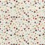 Cotton Poplin Foil Print Christmas Embellishments - Cream White