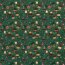 Cotton Poplin Foil Print Christmas Gifts - Fir Green