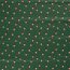 Katoen Popeline Folieprint Kerstkabouters - Fir Green