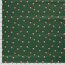 Cotton Poplin Foil Print Christmas Gnomes - Fir Green