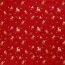 Cotton Poplin Christmas Deer - red