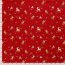 Cotton Poplin Christmas Deer - red