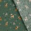 Cotton Poplin Christmas Deer - Fir Green