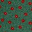 Cotton Poplin Poinsettia Flower - Fir Green