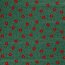 Cotton Poplin Poinsettia Flower - Fir Green