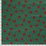 Cotton Poplin Poinsettia Flower - Fir Green