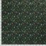Popeline di cotone con stampa a fiocchi di Natale - Verde scuro