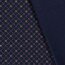 Cotton poplin foil print snowflake checks - dark blue