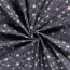 Cotton poplin foil print straw angel - shade blue