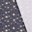 Cotton poplin foil print straw angel - shade blue