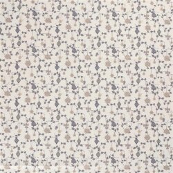 Cotton poplin foil print straw angel - cream