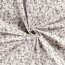Cotton poplin foil print straw angel - cream