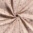 Cotton Poplin Foil Print Advent Decoration - Cold Pink