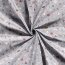 Cotton poplin foil print advent decoration - satin grey