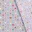 Cotton poplin foil print advent decoration - satin grey