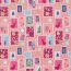 Cotton Poplin Christmas Post - Cold Pink