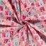 Cotton Poplin Christmas Post - Cold Pink