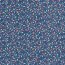 Katoenen popeline kleurrijke feeënlichtjes - donker schaduwblauw