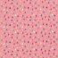 Popeline di cotone colorato con piccoli abeti - Rosa freddo