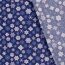 Cotton poplin snowflakes - blue/white