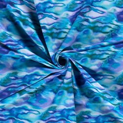 Wintersweat  Digital Wasserfarben - jeansblau