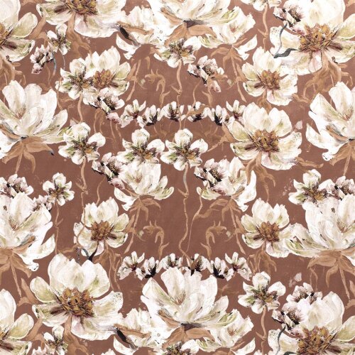 Dekostoff Samt-Optik Digital FLOWERS