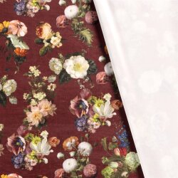 Dekostoff Samt-Optik Digital FLOWERS
