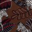 Dekostoff Samt-Optik Digital ZEBRA LEAF