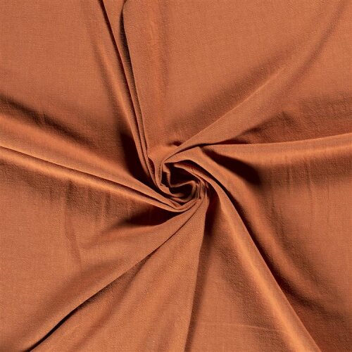 Linen fabric pre-washed - terracotta