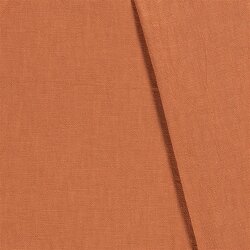 Linen fabric pre-washed - terracotta