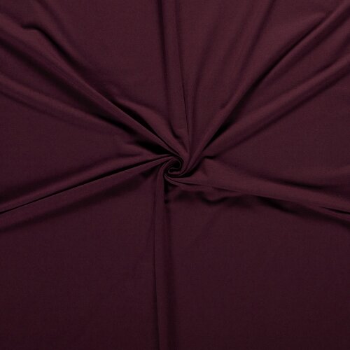 French Terry *Marie* Uni - dark wine red