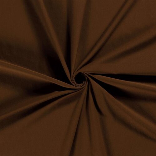 French Terry *Marie* uni - brun chocolat